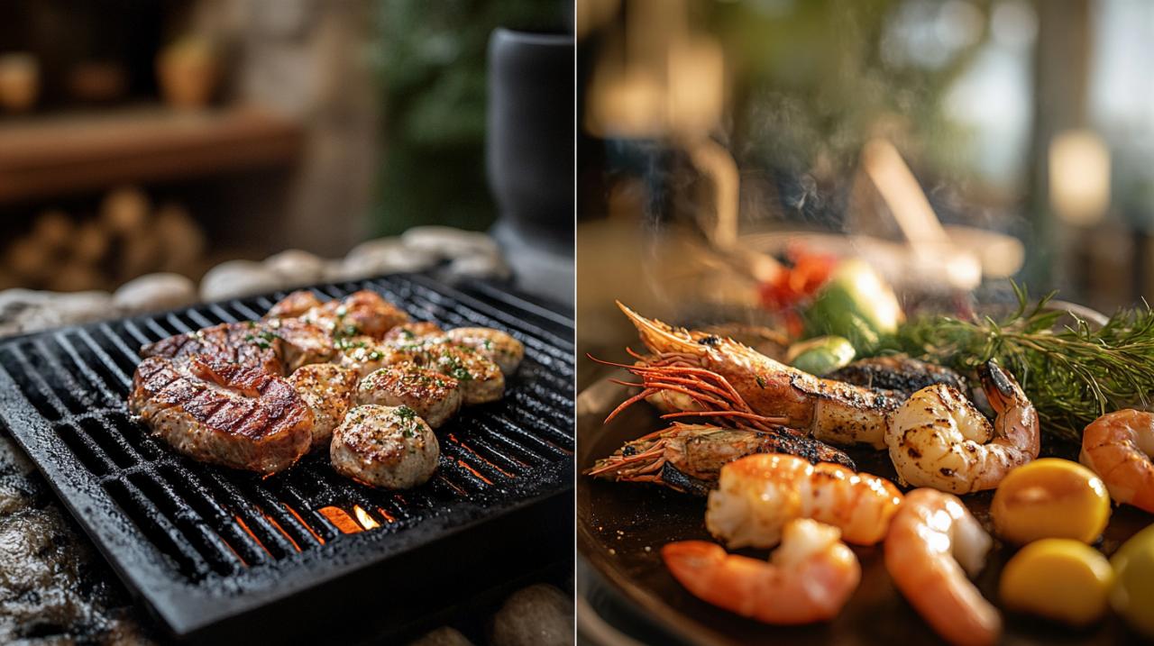 Les différences essentielles entre pierrade et plancha pour des repas conviviaux